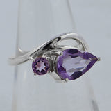 Amethyst Silver Rings