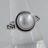 Natural Pearl Silver Rings