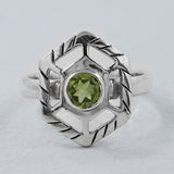 925 Sterling Silver Peridot Rings