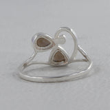 Natural Smoky Quartz Silver Rings
