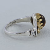 Tigers Eye Silver Ring
