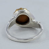 Tigers Eye Silver Ring