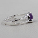 Amethyst Silver Rings