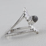 925 Sterling Silver Larimar Ring