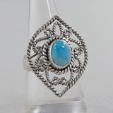 Larimar Silver Rings