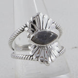 925 Sterling Silver Larimar Ring