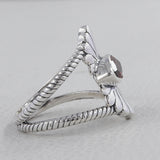 925 Sterling Silver Larimar Ring