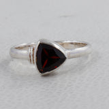 Garnet Silver Rings