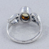 Rainbow Moonstone Silver Rings