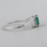 925 Sterling Silver Emerald Rings