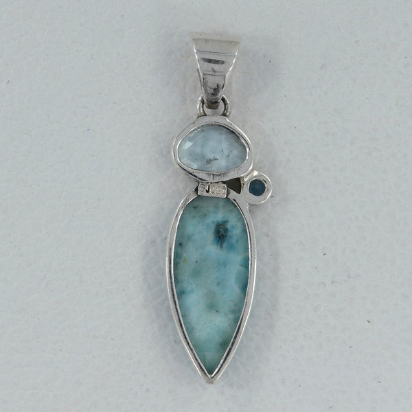 925 Sterling Silver Larimar Pendants