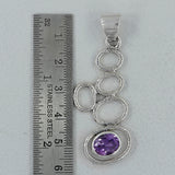 925 Silver Sterling Blue Topaz Pendants