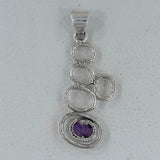 925 Silver Sterling Blue Topaz Pendants
