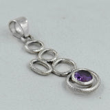 925 Silver Sterling Blue Topaz Pendants