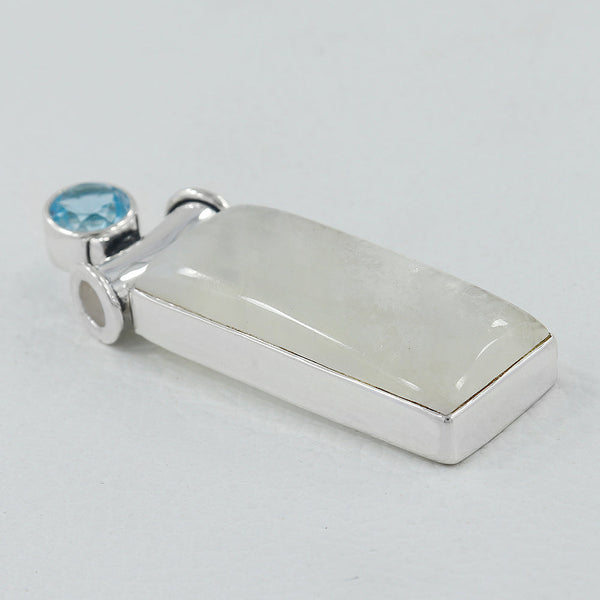 925 Silver Rainbow Moonstone Pendants