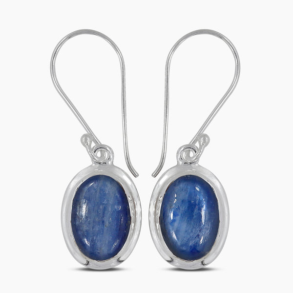 Natural Kyanite Silver Earrings