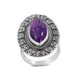 925 Sterling Silver Larimar Ring