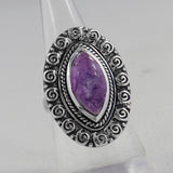925 Sterling Silver Larimar Ring