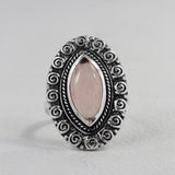 925 Sterling Silver Larimar Ring