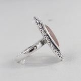 925 Sterling Silver Larimar Ring