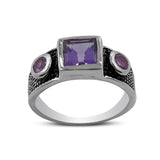 925 Sterling Silver Garnet Rings