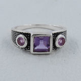 925 Sterling Silver Garnet Rings