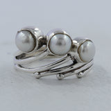 925 Sterling Silver Pearl Rings