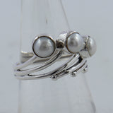 925 Sterling Silver Pearl Rings