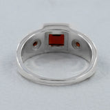 925 Sterling Silver Garnet Rings