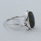 925 Silver Dendritic Opal Rings