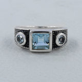 925 Sterling Silver Garnet Rings