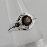 925 Sterling Silver Smoky Quartz Rings
