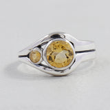 925 Sterling Silver Smoky Quartz Rings