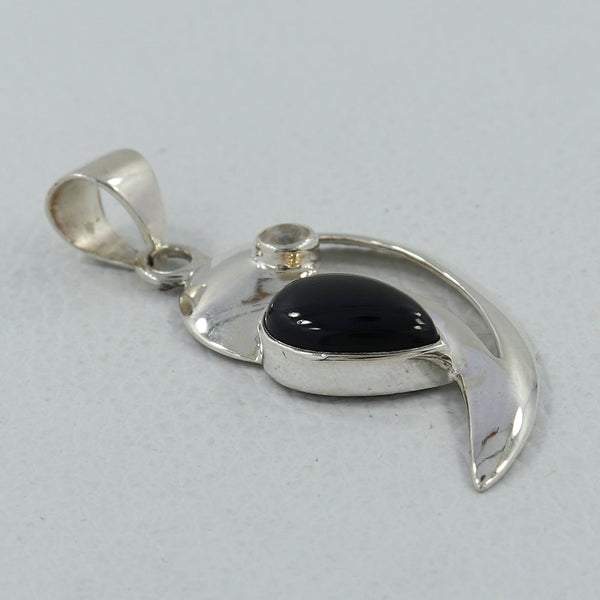 925 Sterling Silver Black Onyx Pendants