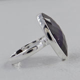 Multi Sapphire Silver Ring