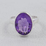 925 Sterling Silver Amethyst Ring