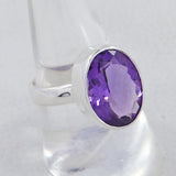 925 Sterling Silver Amethyst Ring