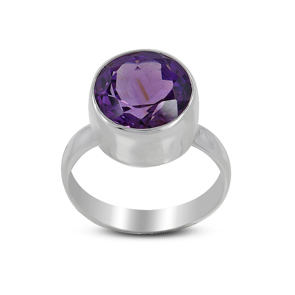 925 Sterling Silver Amethyst Ring