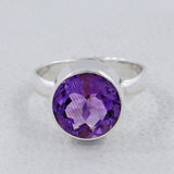 925 Sterling Silver Amethyst Ring