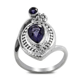 Blue Topaz Sterling Silver Rings