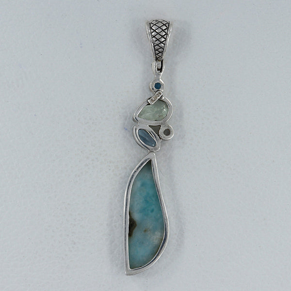 925 Sterling Silver Larimar Pendants