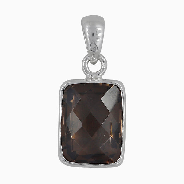 925 Silver Smoky Quartz Pendants