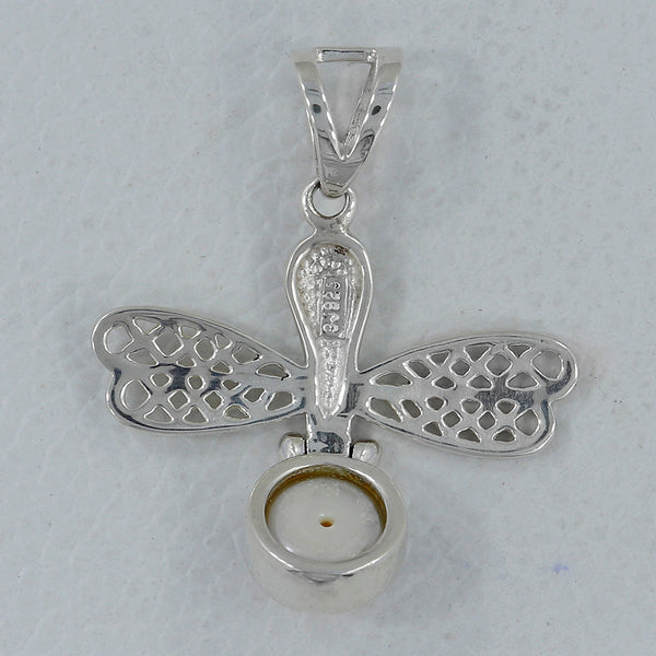 925 Silver Pearl Dragonfly Pendants