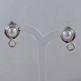 Pearl Silver Studs Earrings
