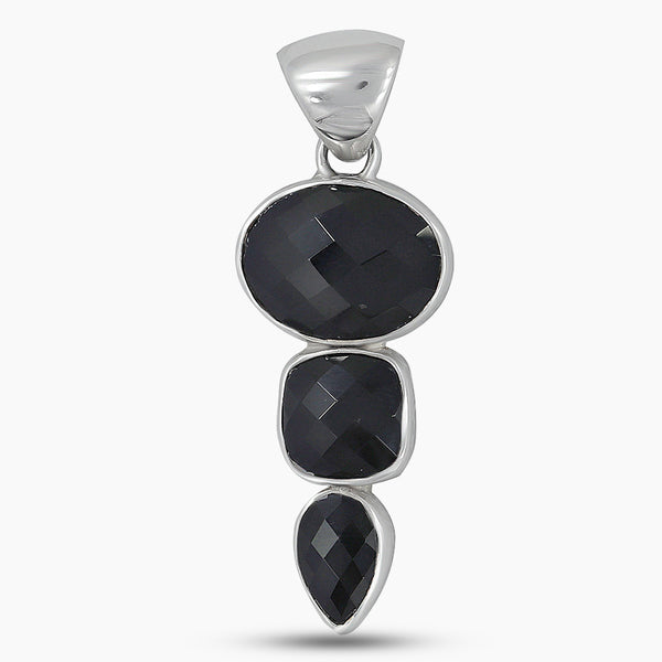 925 Sterling Silver Black Onyx Pendants