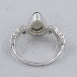 Natural Larimar Silver Designer Rings