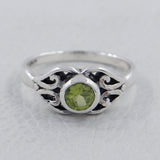Natural Blue Topaz Silver Ring