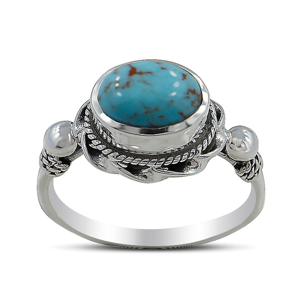 Mexican Turquoise Silver Rings
