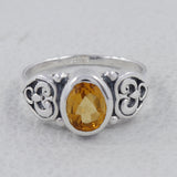 Blue Topaz Silver Rings