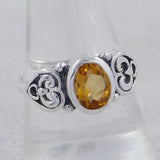 Blue Topaz Silver Rings